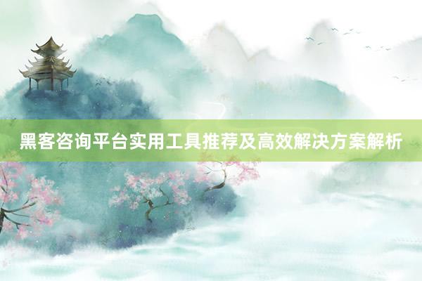 黑客咨询平台实用工具推荐及高效解决方案解析